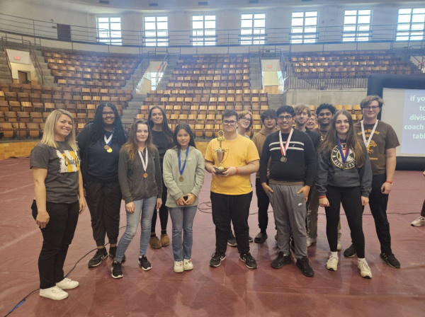The Science Olympiad team at their regional competition.